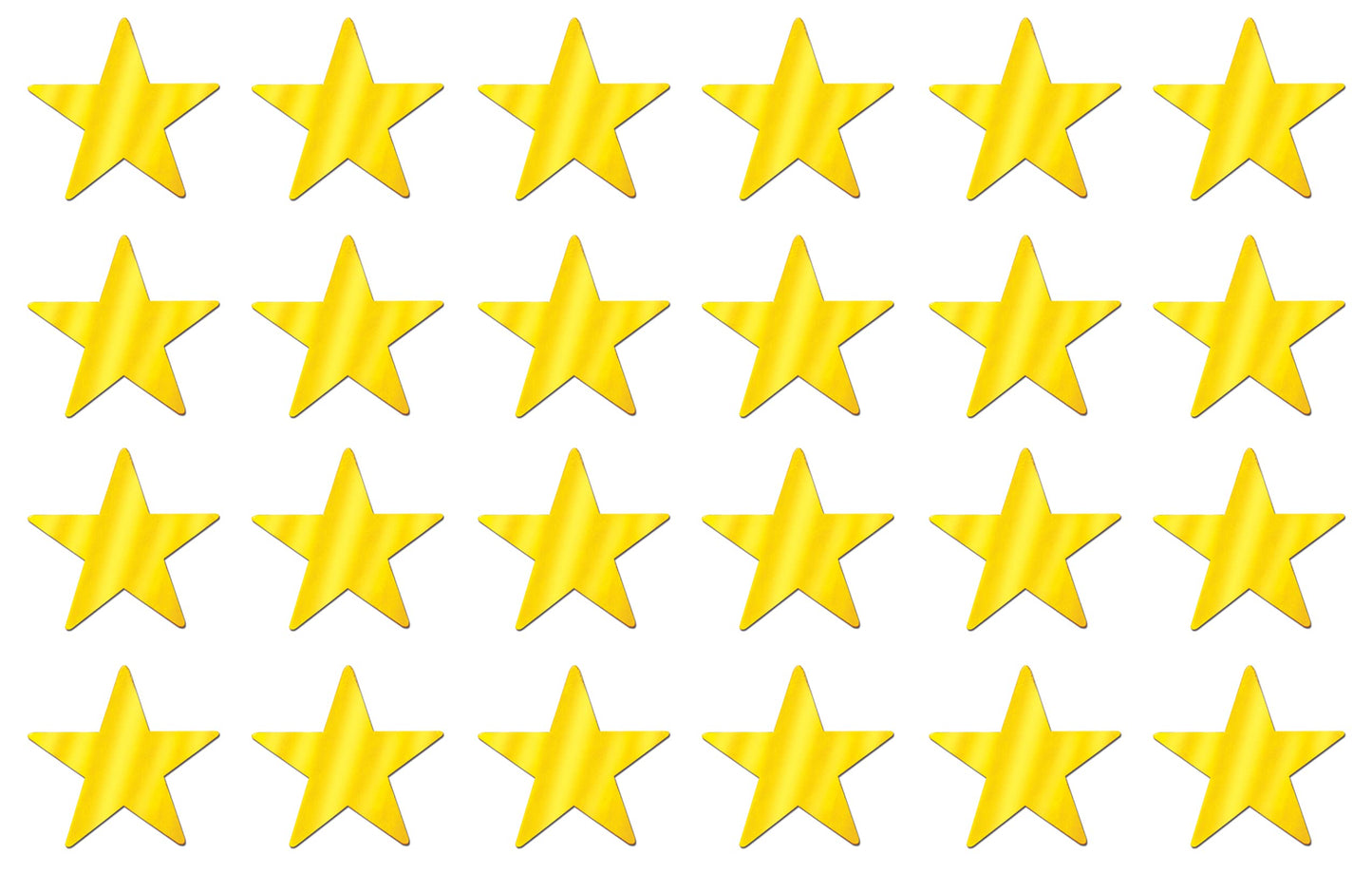 Beistle 24 Piece Gold Metallic Star Cut Outs For Weddings Birthday Parties Classroom Decorations, 12