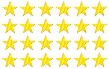 Beistle 24 Piece Gold Metallic Star Cut Outs For Weddings Birthday Parties Classroom Decorations, 12