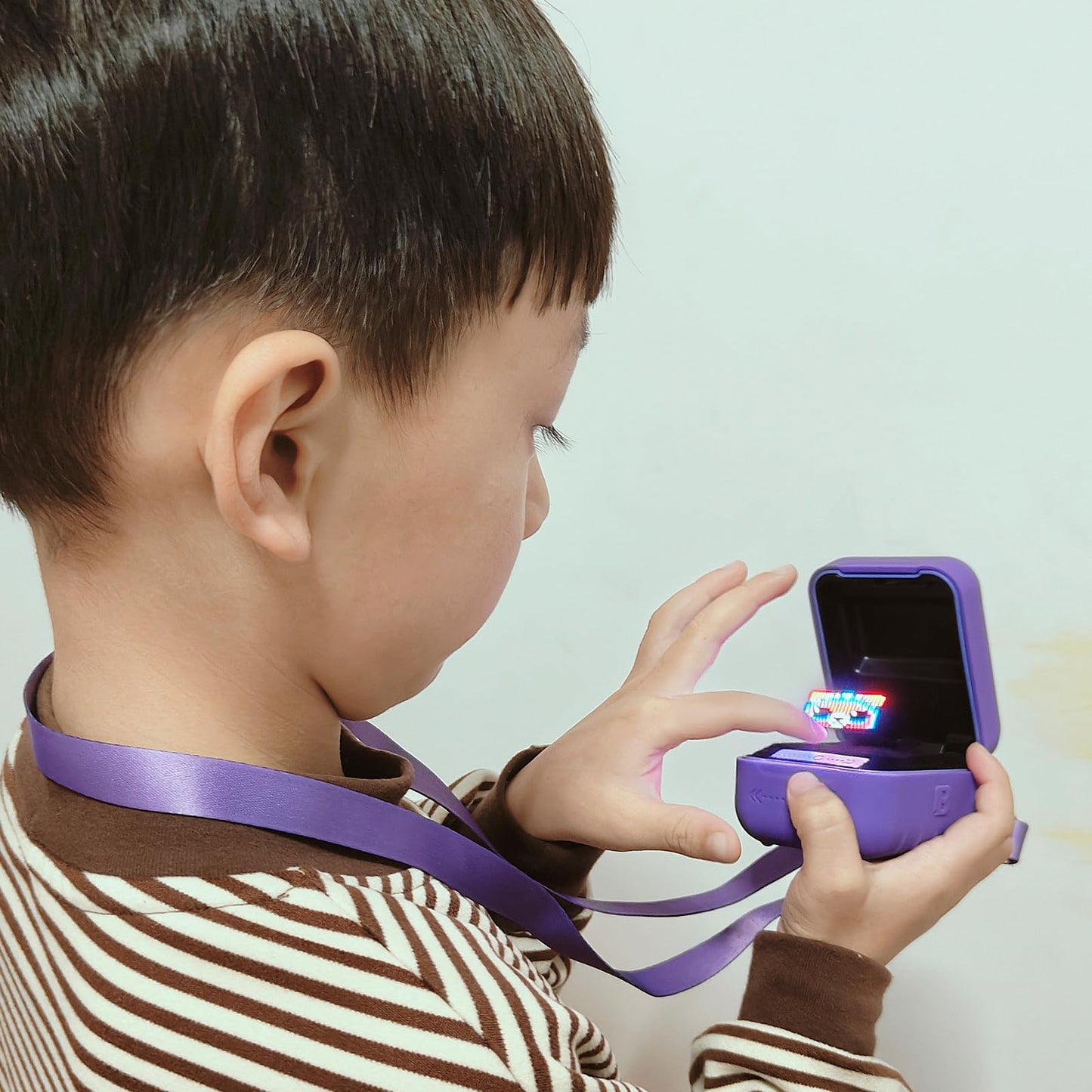 Jchpine Silicone Cover Case For Bitzee Interactive Toy Digital Pet And Case, Protective Skin Sleeve For Bitzee Virtual Electronic Pets Accessories (For Original 15 Animals) (Purple)