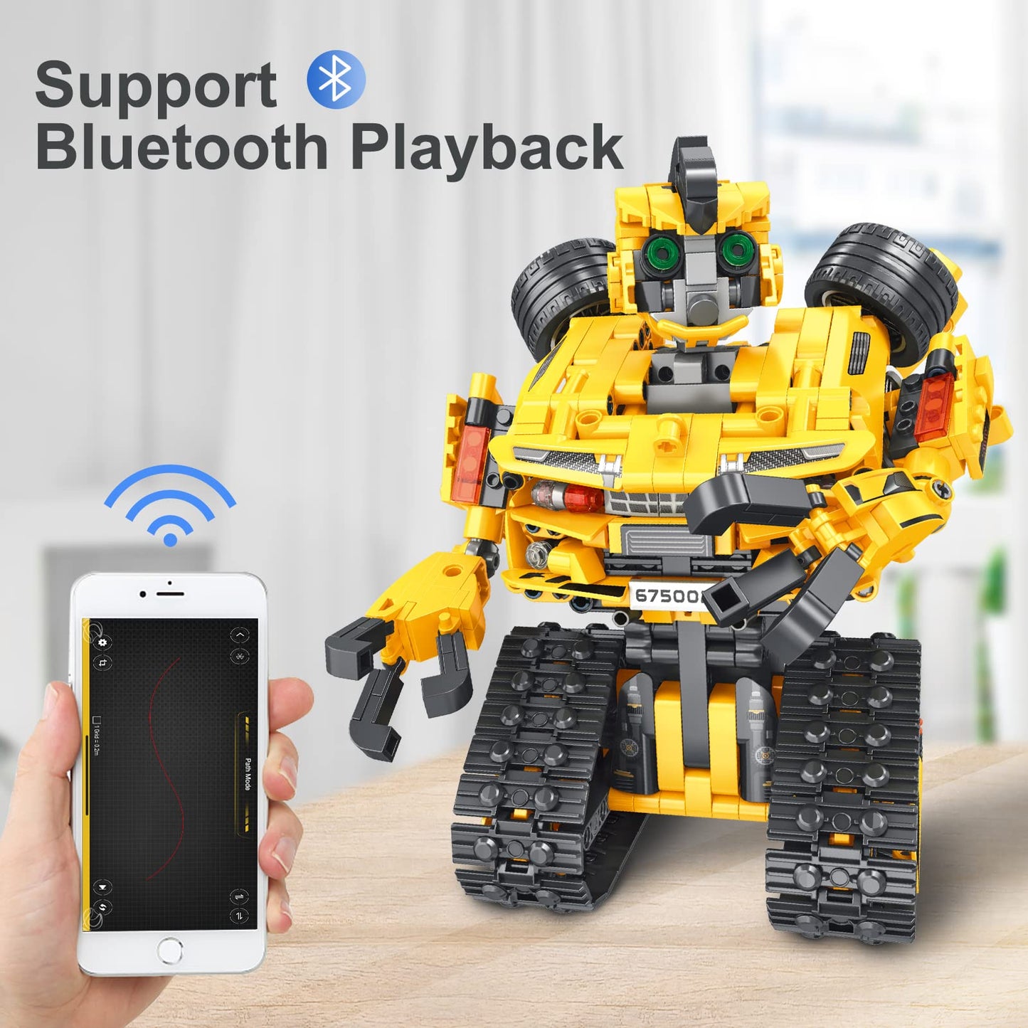 Sciencow 2-in-1 Robot Kit, 901 Pieces Remote & APP Controlled STEM Building Blocks for Kids Ages 8-14, Perfect Christmas & Birthday Gift