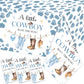 Pymurod Little Cowboy Baby Shower Decorations-3Pcs Western Cowboy Tablecloth Little Cowboy Table Cover For Cowboys Western Theme
