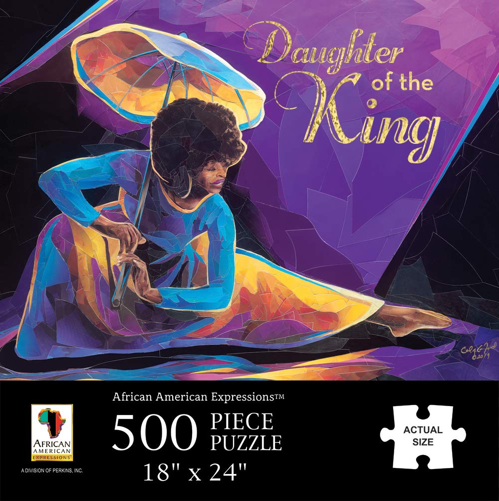 African American Expressions - Praise Dancer With Umbrella Puzzle – 500-Piece African American Jigsaw Puzzle For Adults | Inspirational Black Women Puzzle