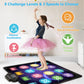 Gleamkid Dance Game Mat For Kids, Led Light-Up 12-Button Dance Pad With Adjustable Volume, Built-In Music, 1-Player & 2-Player M