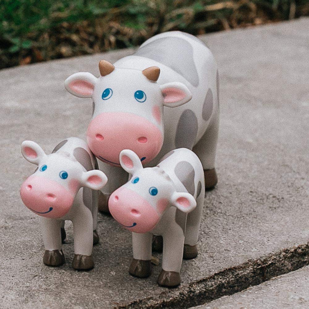 Haba Little Friends Spotted Calf - 2.75' Farm Animal Toy Figure