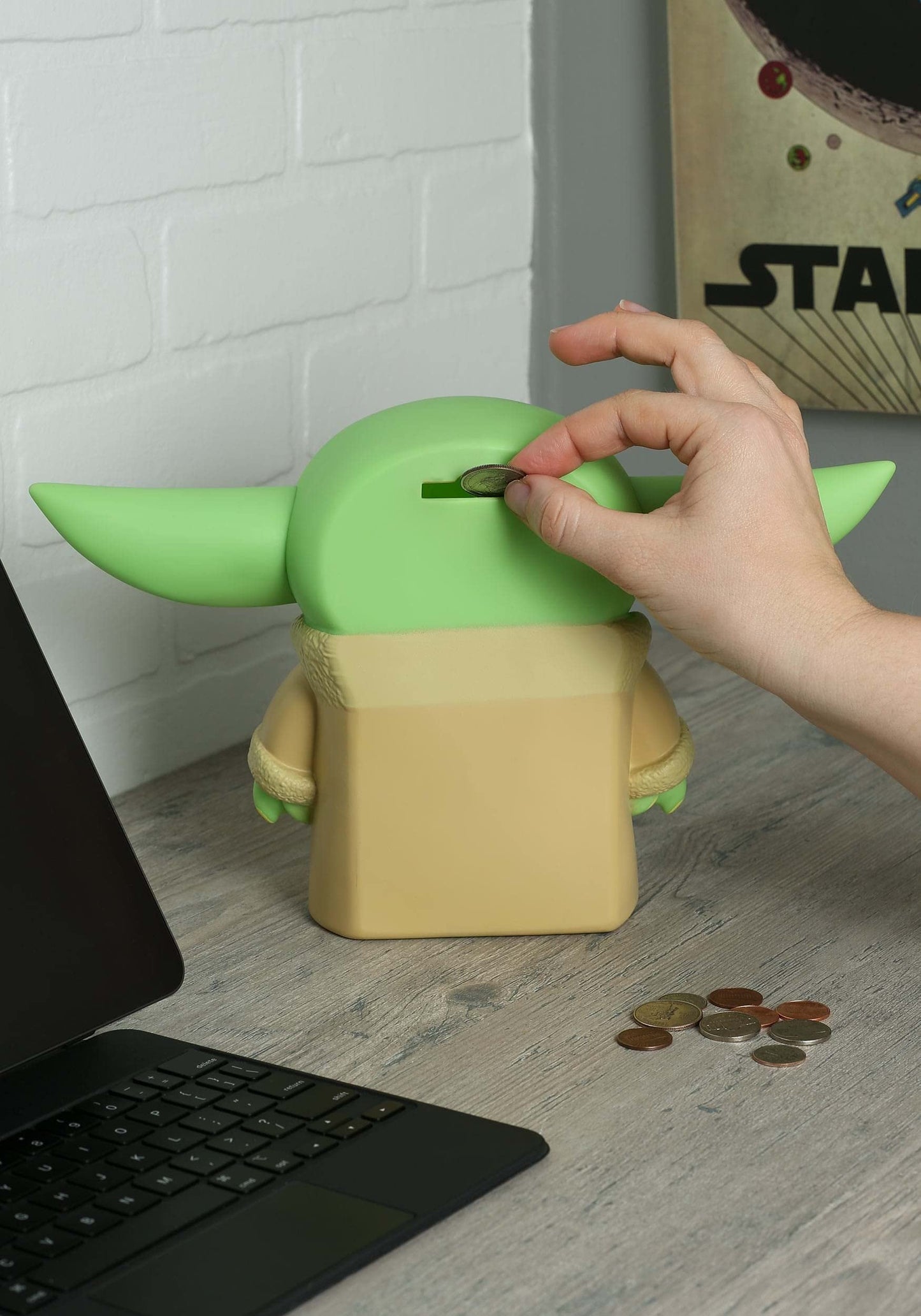 Star Wars The Child Pvc Bank, Green, Yellow