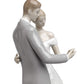 Lladró Porcelain Figurine Of A Wedding Couple United Forever. Decorative Groom And Bride Wedding In Glossy Porcelain.