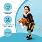 Hollyhome Stick Horse Plush Handcrafted Hobby Horse On A Stick With Wood Wheels Real Pony Neighing And Galloping Sounds For Kids Toddlers Dark Brown 36 Inches(Aa Batteries Required)