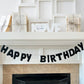 Meygajoe Pre-Strung Felt Happy Birthday Banner, Reusable Happy Birthday Garland, Birthday Banner Decorations, Personalized Happy