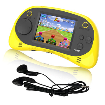 Easegmer 16 Bit Kids Handheld Games Built-In 220 Hd Video Games, 2.5 Inch Portable Game Player With Headphones - Best Travel Ele