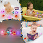 Halloween Light Up Bath Toys for Toddlers Kids  No Hole Bath Toys with Halloween Bath Book  LED Light Bath Time Water Toys for Bath Tubs Bathroom  Halloween Toys & Gift for Toddlers Kids Baby Shower