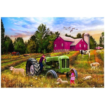 Eurographics Tractor Tin Jigsaw Puzzle