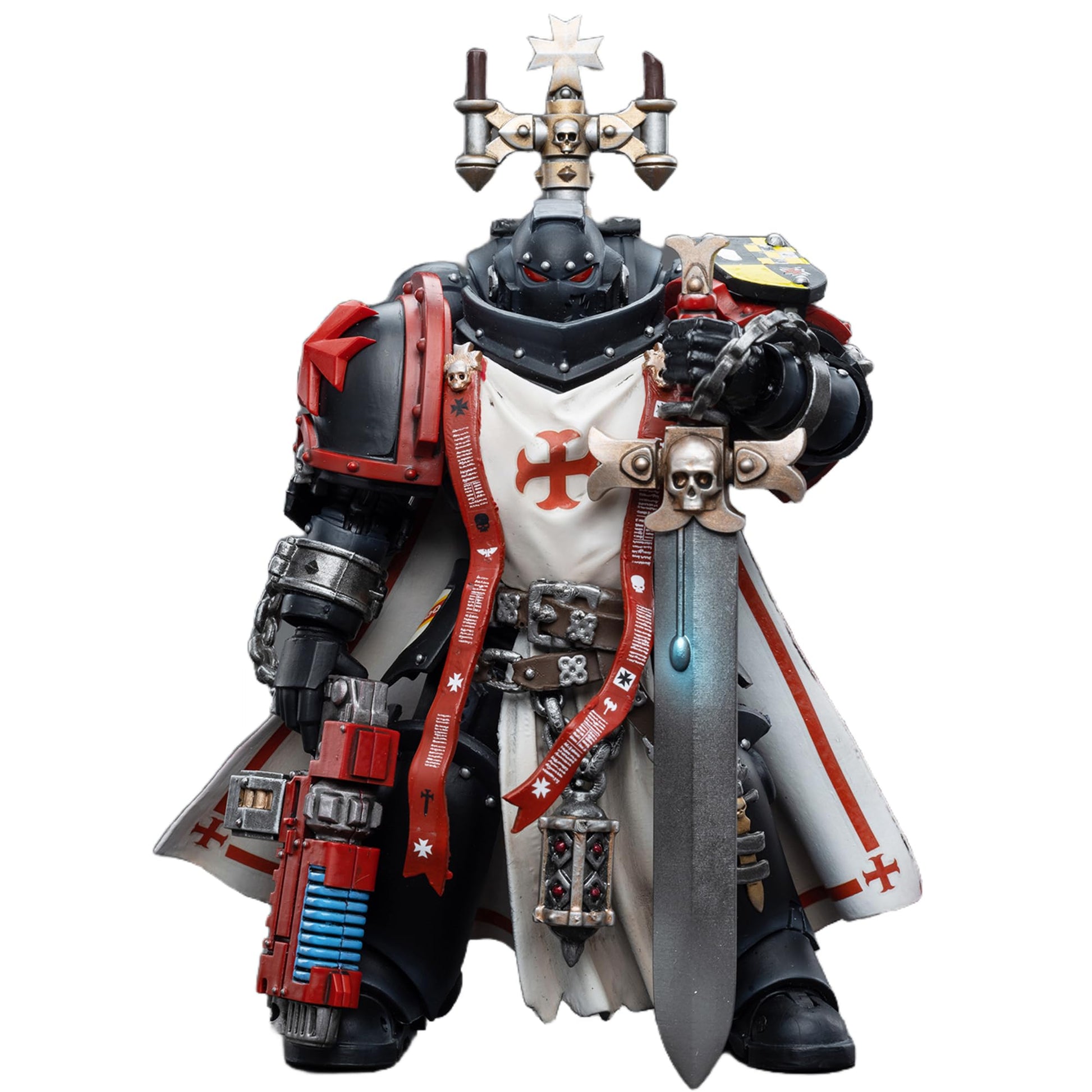 malt-inspiredISE JOYTOY 1/18 Action Figures - Warhammer 40 000 Black Templars decorative replica blade Brethren Brother Lombast - 5 Classic Character Collectible Age 15 and Above