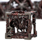 ARUOHHA Hollow DND Dice Set Black Red 5-Headed Dragon D and D Dice with Gift Box, Dungeons and Dragons Role Playing Games 7PCS M