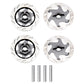 4Pack ShareGoo Metal 12mm Hex Hub Wheel Rim Tires Brake Disc Compatible with Traxxas Tamiya HSP HPI Redcat Racing 1/10 RC On-Roa
