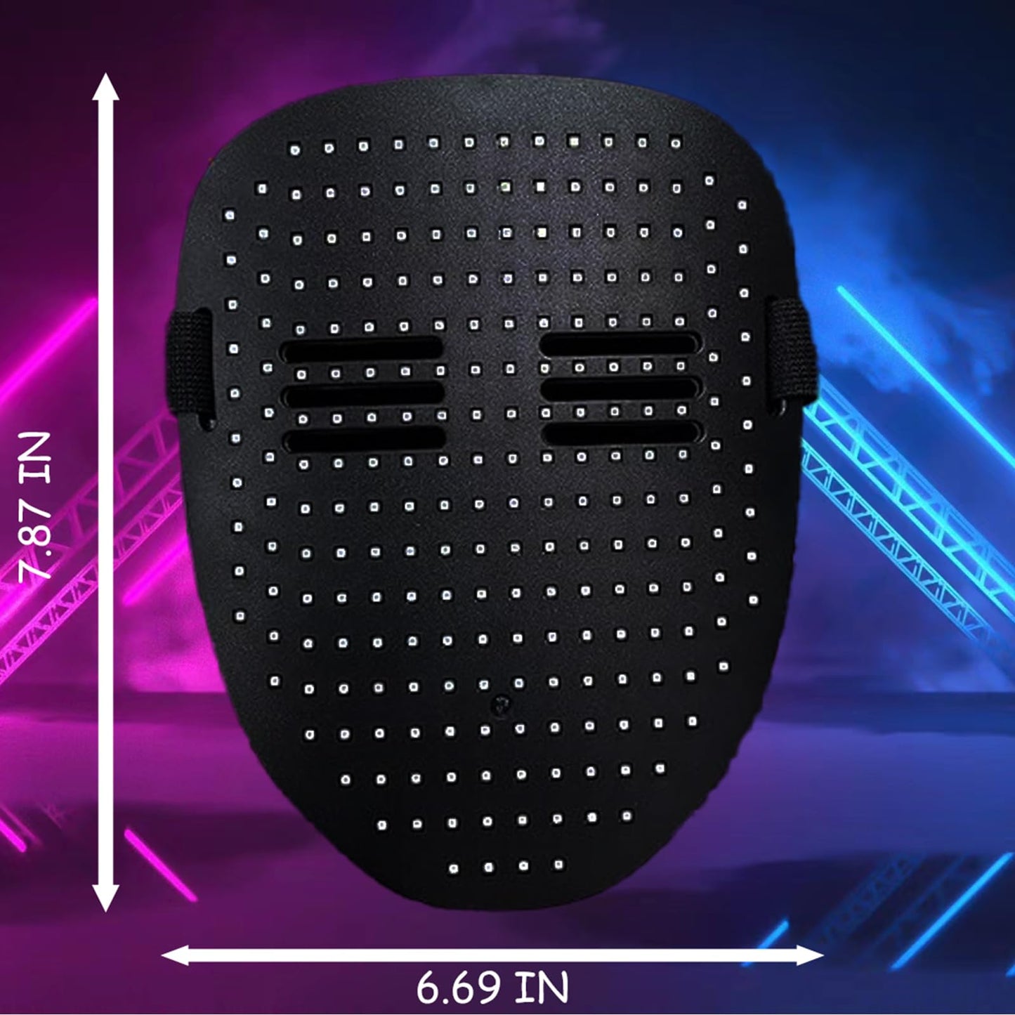 JDBMAOYE Led Mask,Lighted Up Mask With Gesture Sensing,Led Mask Costume For Halloween Costume,Masquerade,Cosplay Party