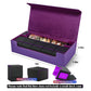 Scimi Premium Trading Card Storage Case - Holds 800+ Sleeved Cards - Purple Leather TCG Deck Box with Strong Magnet Closure