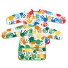 BOUBONI 2 Pcs Kids Art Smock Painting Toddler Smock Long Sleeve with 3 Pockets for Kids Art Painting Activity Kitchen Crafts (Re