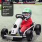 24V Go Kart for Kids 8-12 Years, 300W*2 Extra Powerful Motors, 9Ah Large Battery 8MPH High Speed Drifting with Music, Horn,Max L