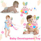 Baby Rabbit Musical Stuffed Animals Toy,Infant Bunny Bilingual Early Learning Education Toy With Light-Up Music & Crinkle,1St Ea