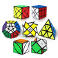 Speed Cube Set, Puzzle Cube Bundle with Axis, Fisher, Ivy, Windmill, Skew, Megaminx and Pyramid Cubes, Smooth Magic Cubes Collec
