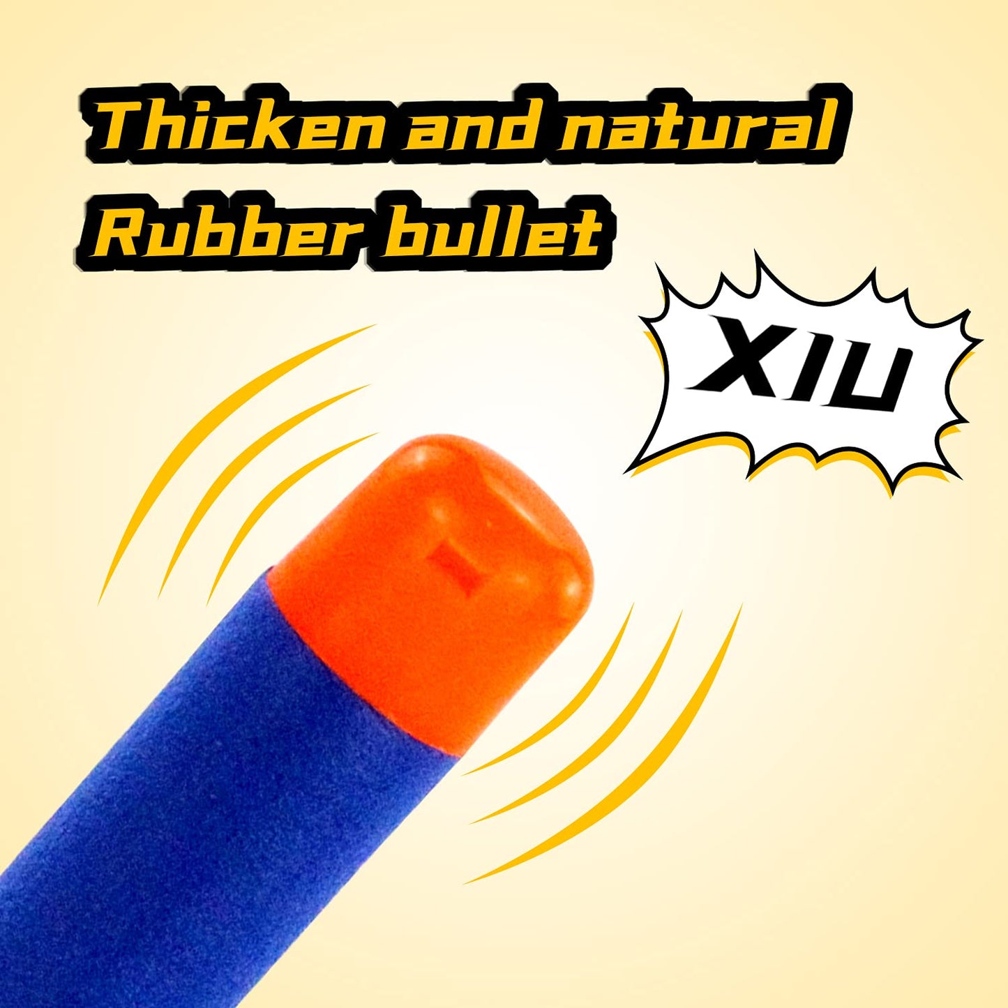 EKIND 9.5cm Foam Darts Compatible for Nerf advanced Mega Series 72-Dart Refill Pack (Red & Blue)