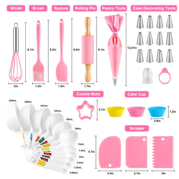 GIFTINBOX Kids Cooking and Baking Set, 54 PCS Complete Kit with Apron and Chef Hat, Real Kids Cooking Utensils and Kitchen Acces