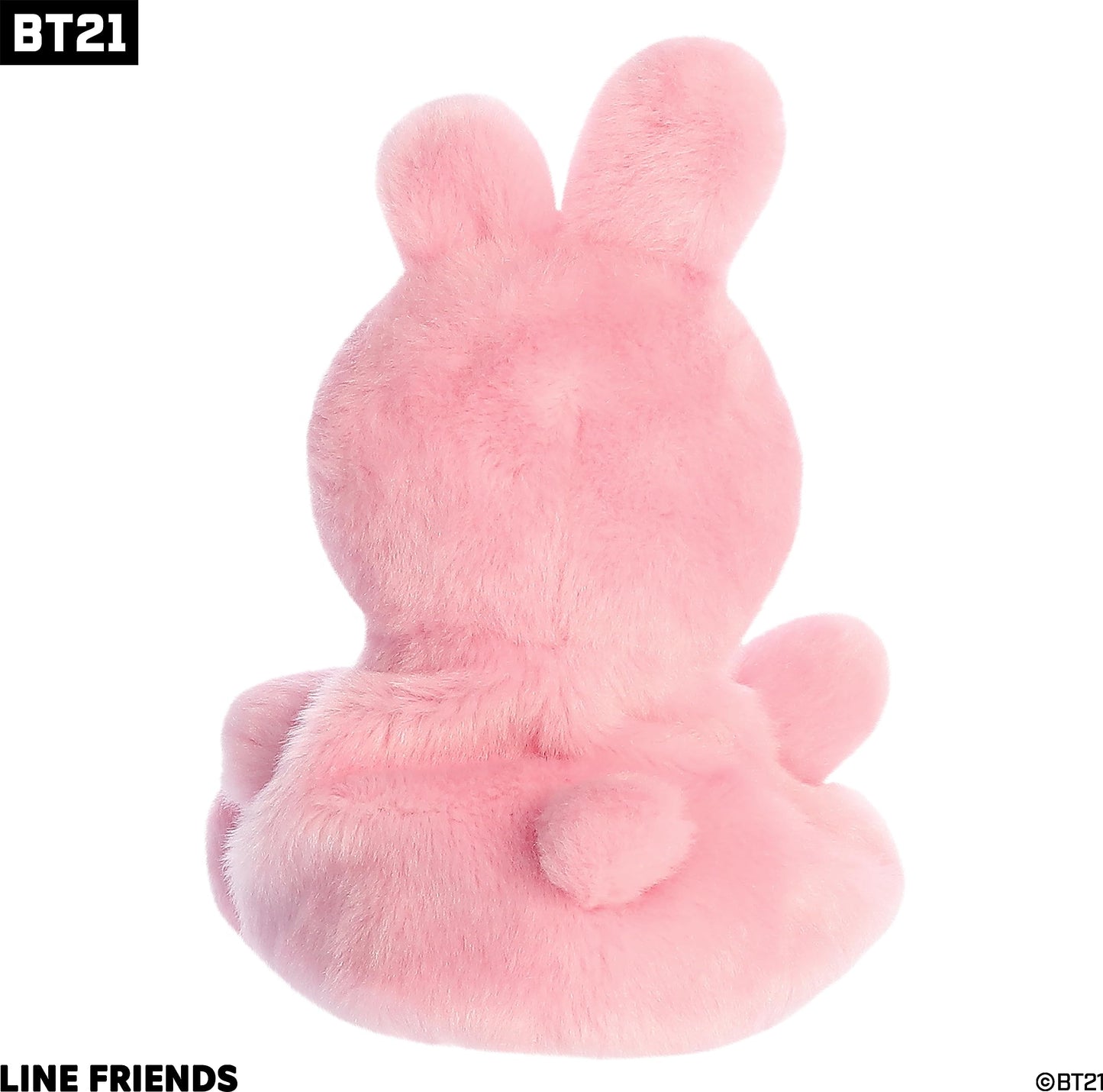 Aurora Lovable Bt21 Palm Pals Cooky Stuffed Animal - Collectible Fun - Delightful Cuteness - Pink 5 Inches