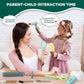 Hair Salon Playset for Kids, [2025] Pretend Play Hair Salon Wooden Toys with Hair Dryer, 2-in-1 Play Hair Styling & Role Play, 1