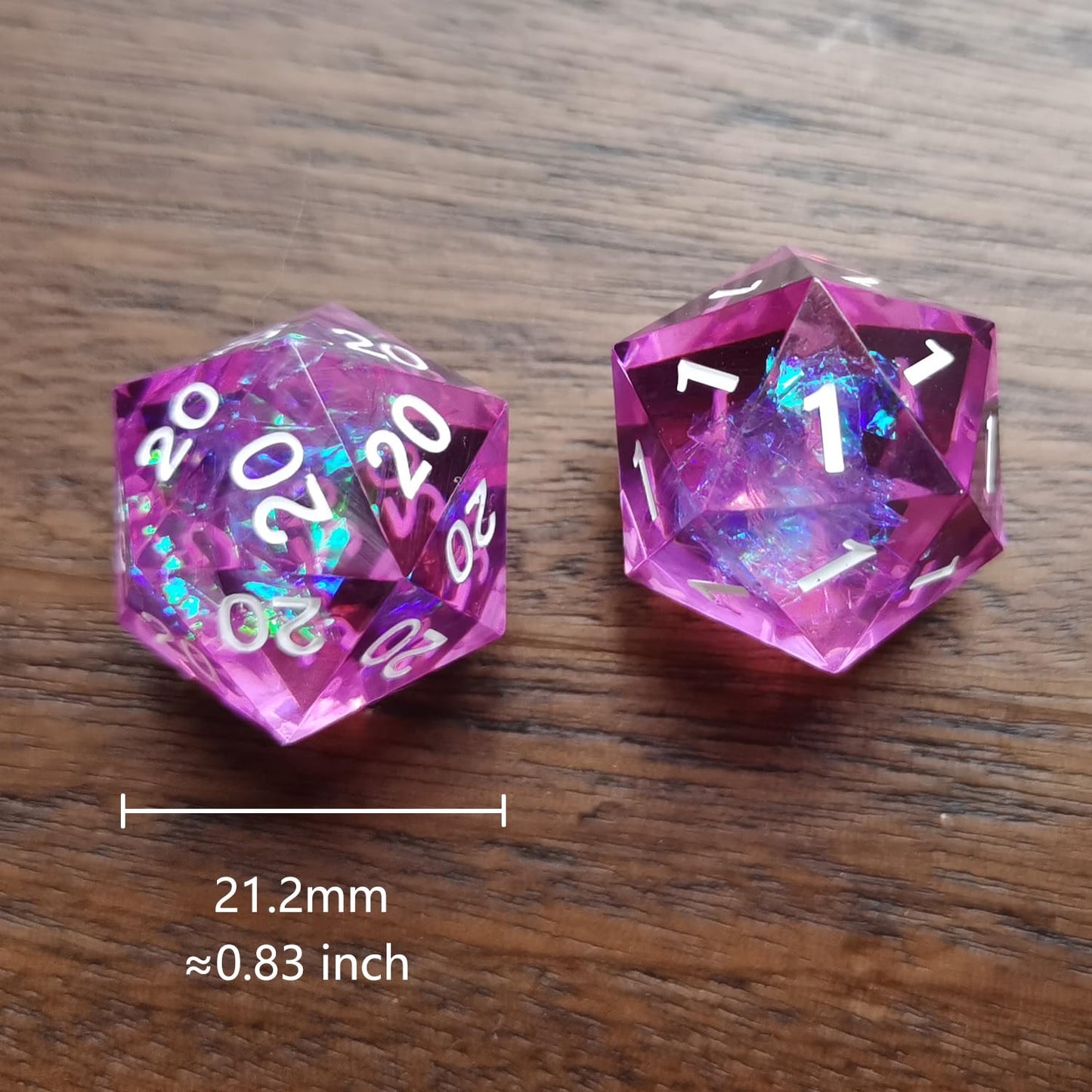 Roll of Fate D20 Dice Set - All Natural 20 or All Natural 1 - Designed for D&D Players Seeking Epic Victories or Failures