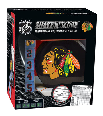 Masterpieces Game Day - Nhl Chicago Blackhawks - Shake N' Score Dice Game
