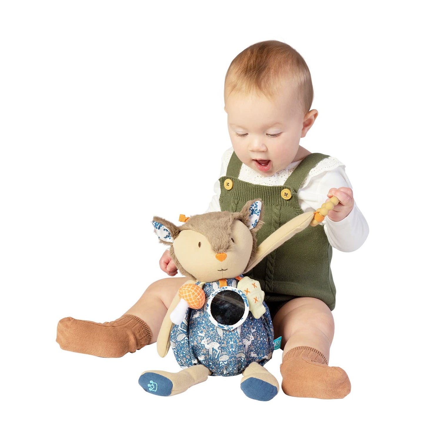Manhattan Toy So Deer To Me Plush Deer 9.5'' Stuffed Animal Activity Toy