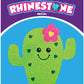 Iscream Sparkly Rhinestone Sweethearts Cactus 6' Vinyl Cling Decal