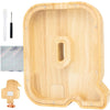 Bitreeworks Letter Piggy Bank, Personalized Wooden Coin Banks, Large Wood Money Peny Bank For Adults (9'', Alphabet Q)
