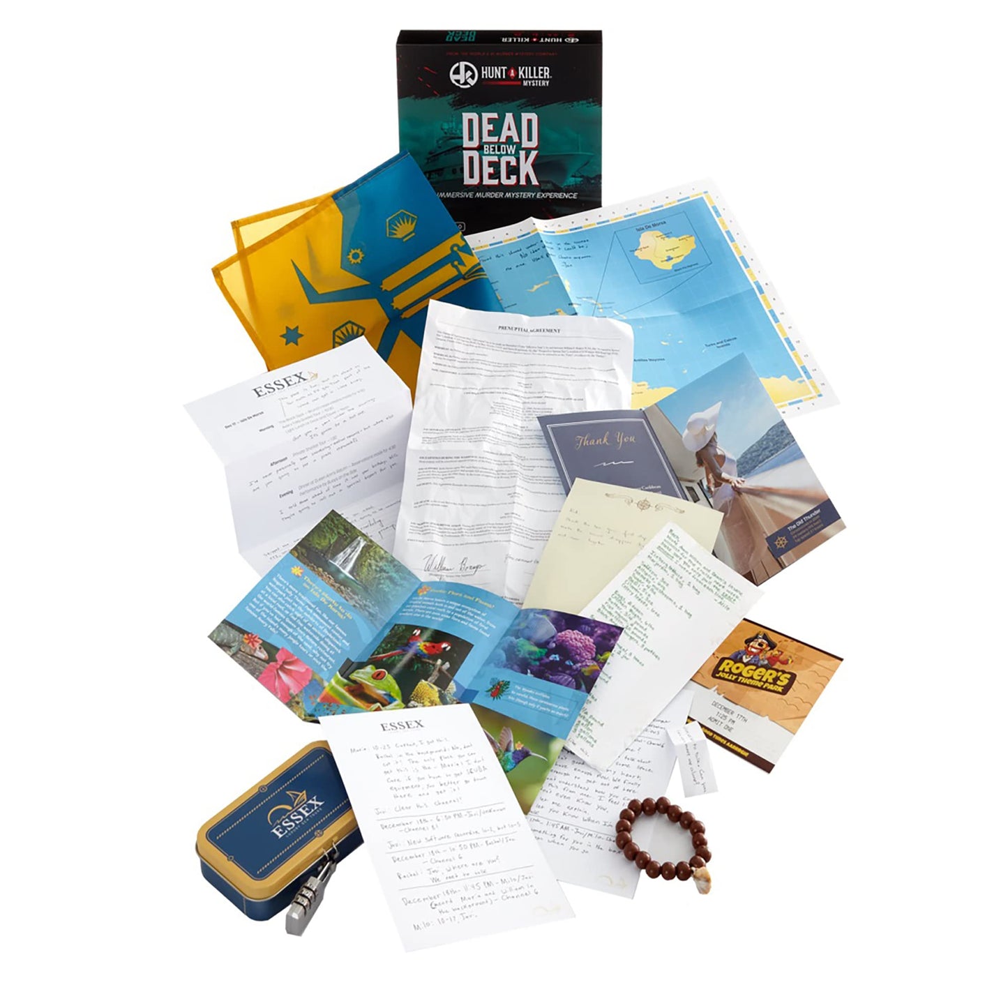 Hunt A Killer Murder Mystery Game - Dead Below Deck, Cardboard, Black, Ages 14+