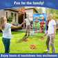 Polkoliye Football Toss Game with 4 Inflatable Balls  Indoor/Outdoor Football tossing Target Toy for Kids Ages 4-7 8-12- Perfect Christmas Birthday Gifts for 4 5 6 7 8 9 10 11 12 Year Old Boys Girls