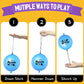 Zmciner 36 Pcs Halloween Punch Balloons, Halloween Punching Balloons Party Favor Supplies Decorations, Goodie Bag Filler, Trick Or Treat Game, Halloween School Classroom Game (6 Themes)