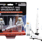 Space Adventure 4-Piece Astronaut and Spacecraft Die-cast Metal Space Shuttle Fun Toys and Collectibles Perfect for Ages 3+