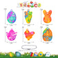 24Pcs Easter Mini Fidget Sensory Pop Toys for Kids  Mini Pop Keychains Easter Basket Stuffers Gifts Party Favors Fidget Toy  Silicone Pop Toys for Kids Anxiety Stress Reliever for mature-themed
