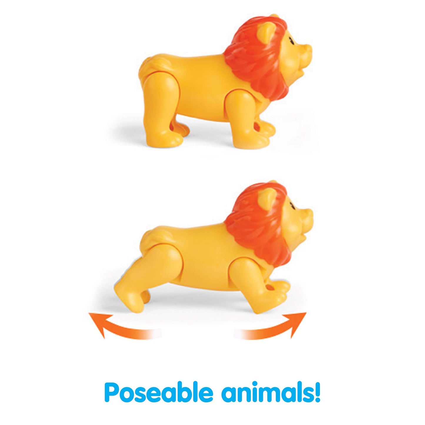 Kidoozie Animal Adventure Truck, Makes Animal Sounds, Includes 4 Poseable Animals, Promotes Language Skills, for Children 12 Mon