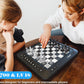 Vonset P6 Electronic Chess Computer - Smart Chess Board with LED for Kids & Adults, Talking Magnetic Chess Set