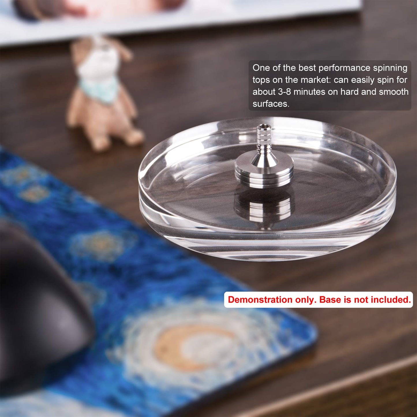 Djuiinostar High Performance Spinning Top: Long Lasting (Best Record 11:39!), Cnc Machined From Solid Stainless Steel, Great Time Killer, Edc Desktop Toy, For Serious Players