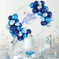 Balloons Blue And Silver, 50Pcs Navy Blue Silver Latex Balloon, Navy Blue Silver Party Balloons Birthday Balloons Decoration For