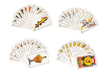 4 Decks Spanish Playing Cards, Barajas Españolas Originales, Cartas Españolas Originales, Briscas Cards Puerto Rico,Mexican Playing Cards Game, Spanish Cards Deck