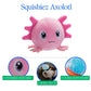 The Petting Zoo Axolotl Plushie - Small Pink Salamander Squeeze Toy, Soft Polyester, Perfect Gift for Kids