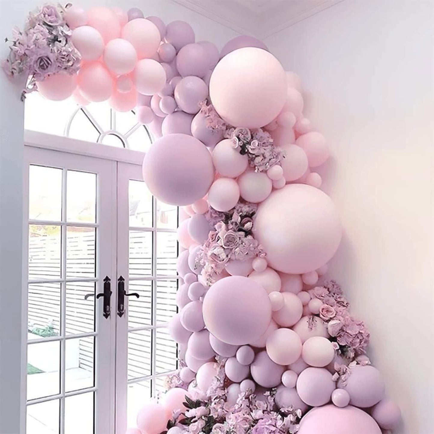 Moukiween Pastel Purple Balloons -100 Pcs Light Purple Balloon Garland Arch Kit 18 12 5 Inch Macaron Purple Latex Balloons For Baby Shower Wedding Birthday Bride Balloon Party Decorations