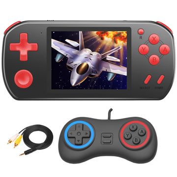 Great Boy Handheld Games For Kids Aldults With 270 Classic Retro Video Game 3.0'' Color Screen Tv Output Rechargeable Arcade Gaming Player,Support 2 Players Gamepad Birthday Xmas Gift (Black)