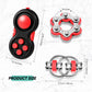 Gejoy 3 Pieces Handheld Mini Fidget Toy Set Includes Six Roller Chain And Key Flippy Bike Pad Stress Relief Toys For Adults Teens Relieve (Black Red), Hb-Gejoy-Set039