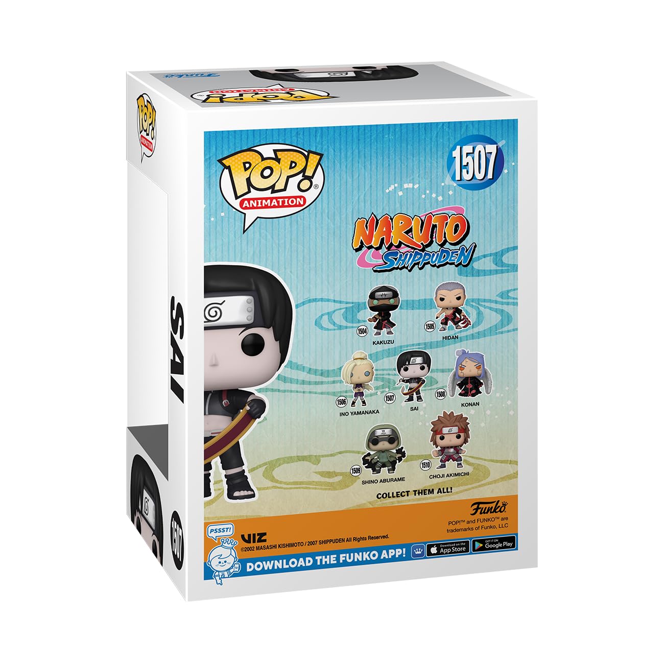 Funko Pop! Animation: Naruto - Sai Yamanaka - Collectable Vinyl Figure - Gift Idea - Official Merchandise - For Kids & Adults - Anime Fans - Model Figure For Collectors And Display