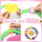 Lunmon 24 Sets Mothers Day Crafts for Kids Mom Bulk Foam Flower Wreath with Flowers Honey Bees and Inspirational Poem DIY Craft