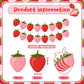 Lewtemi 4 Pcs Berry First Birthday Decor Strawberry Baby Shower Decorations Strawberry Hanging Banner Berry Garland for Strawber